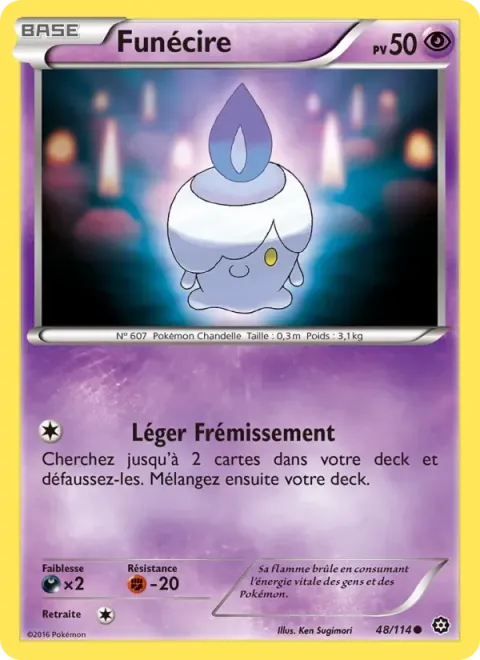 Carte Pokémon Funécire 048/114, extension Offensive Vapeur