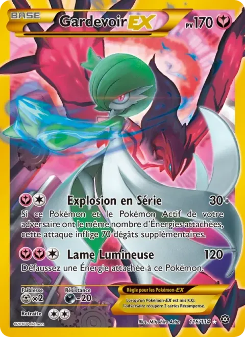 Carte Pokémon Gardevoir EX 116/114, extension Offensive Vapeur