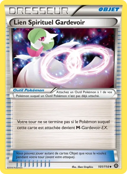 Carte Pokémon Lien Spirituel Gardevoir 101/114, extension Offensive Vapeur
