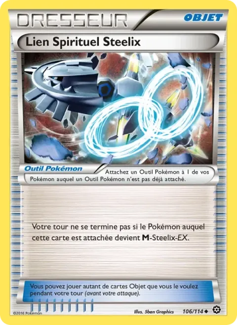 Carte Pokémon Lien Spirituel Steelix 106/114, extension Offensive Vapeur