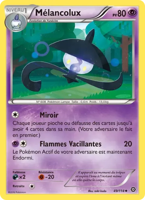 Carte Pokémon Mélancolux 049/114, extension Offensive Vapeur