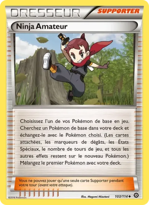 Carte Pokémon Ninja Amateur 103/114, extension Offensive Vapeur