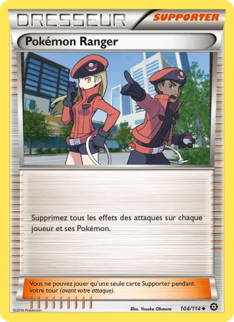 Carte Pokémon Pokémon Ranger 104/114, extension Offensive Vapeur