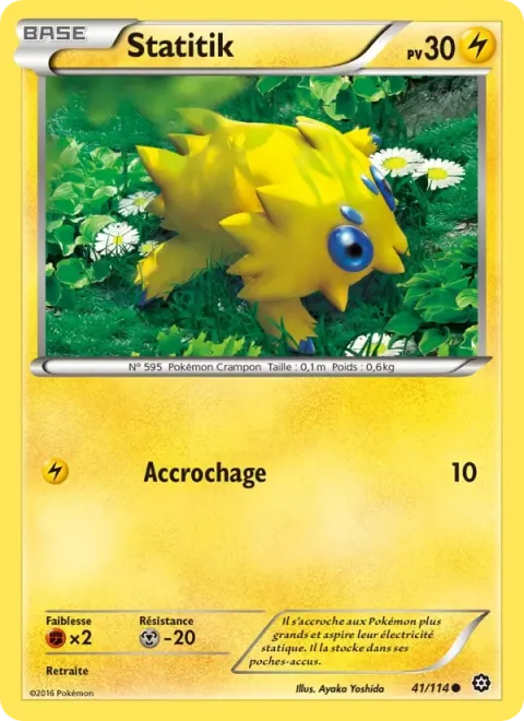 Carte Pokémon Statitik 041/114, extension Offensive Vapeur