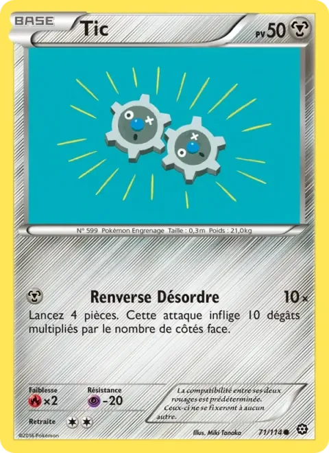 Carte Pokémon Tic 071/114, extension Offensive Vapeur