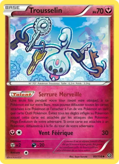 Carte Pokémon Trousselin 080/114, extension Offensive Vapeur
