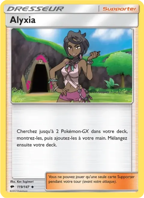 Carte Pokémon Alyxia 119/147, extension Ombres Ardentes