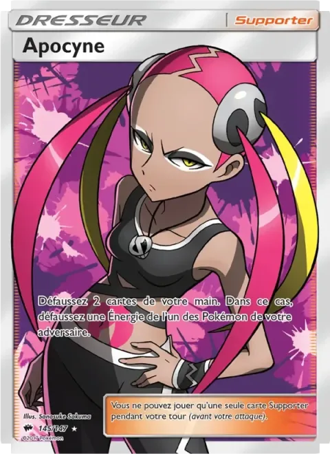 Carte Pokémon Apocyne 145/147, extension Ombres Ardentes