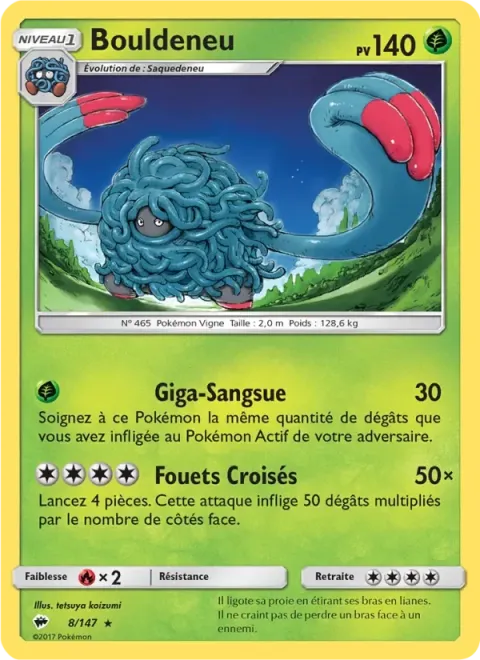 Carte Pokémon Bouldeneu 008/147, extension Ombres Ardentes