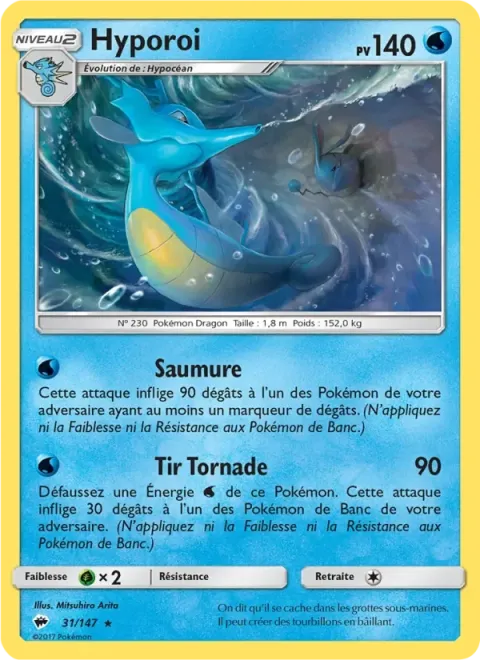 Carte Pokémon Hyporoi 031/147, extension Ombres Ardentes