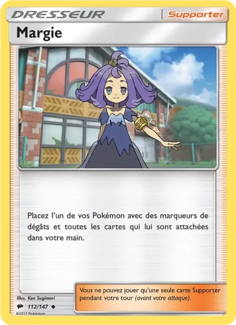 Carte Pokémon Margie 112/147, extension Ombres Ardentes