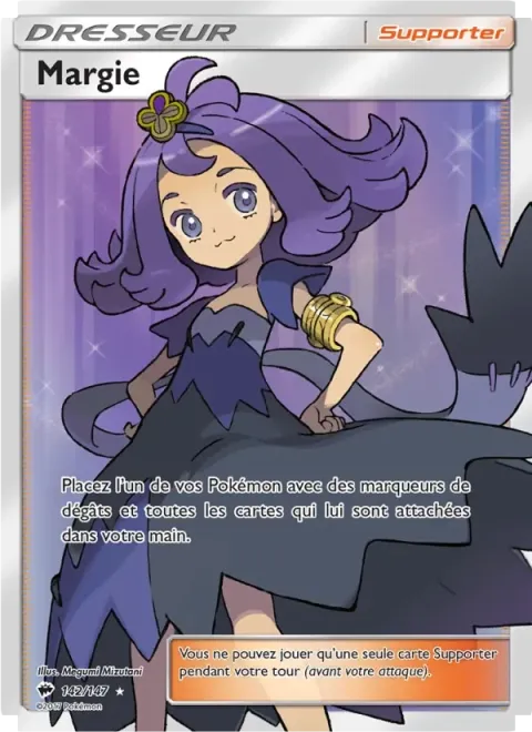 Carte Pokémon Margie 142/147, extension Ombres Ardentes