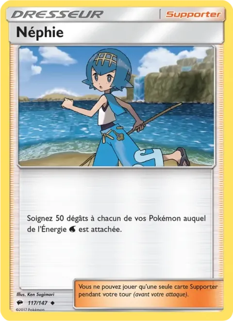 Carte Pokémon Néphie 117/147, extension Ombres Ardentes