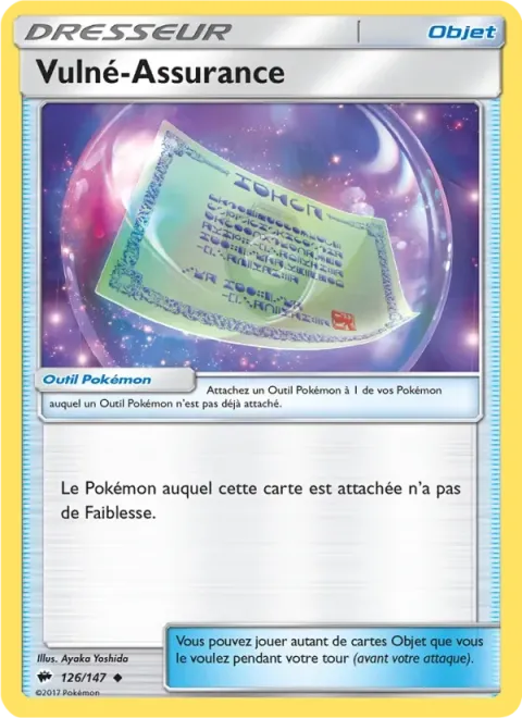 Carte Pokémon Vulné-Assurance 126/147, extension Ombres Ardentes