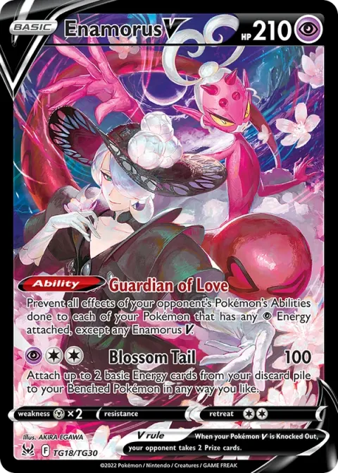 Carte Pokémon Amovénus V TG18/TG30, extension Origine Perdue