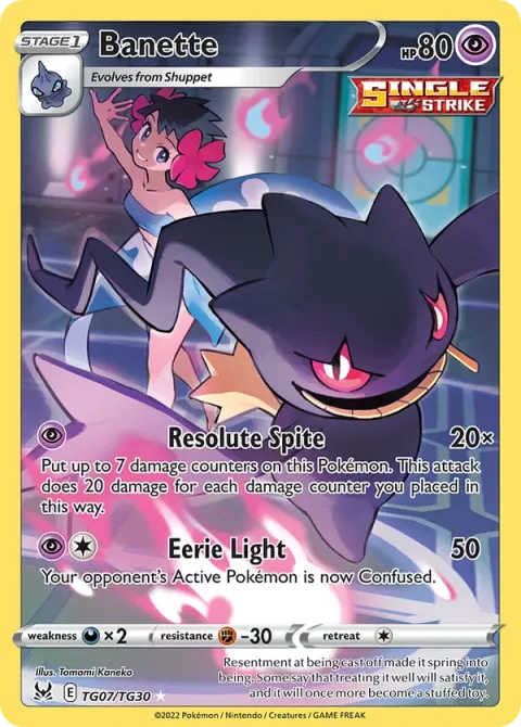 Carte Pokémon Branette TG07/TG30, extension Origine Perdue