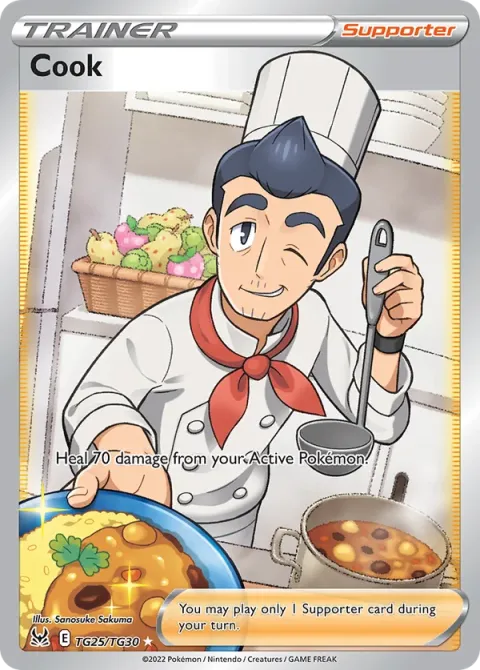 Carte Pokémon Cuisinier TG25/TG30, extension Origine Perdue