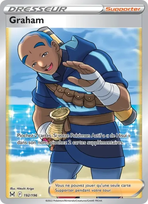 Carte Pokémon Graham 192/196, extension Origine Perdue