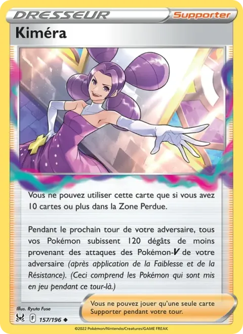Carte Pokémon Kiméra 157/196, extension Origine Perdue