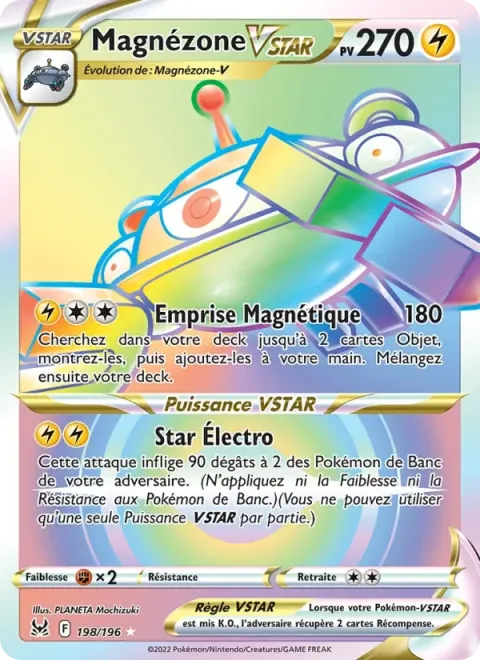 Carte Pokémon Magnézone VSTAR 198/196, extension Origine Perdue