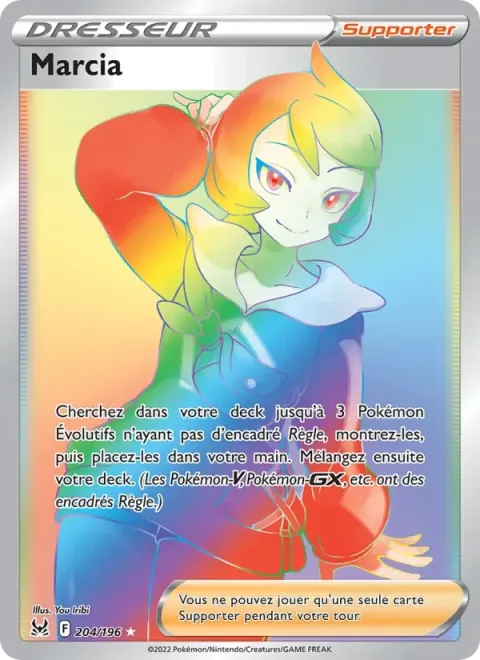 Carte Pokémon Marcia 204/196, extension Origine Perdue