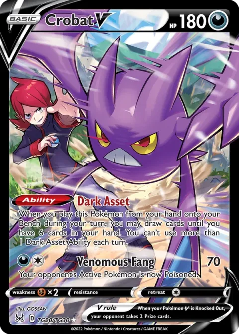 Carte Pokémon Nostenfer V TG20/TG30, extension Origine Perdue