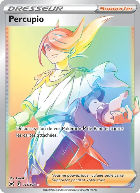 Carte Pokémon Percupio 211/196, extension Origine Perdue