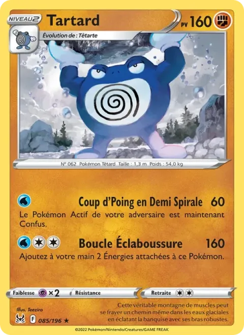 Carte Pokémon Tartard 085/196, extension Origine Perdue
