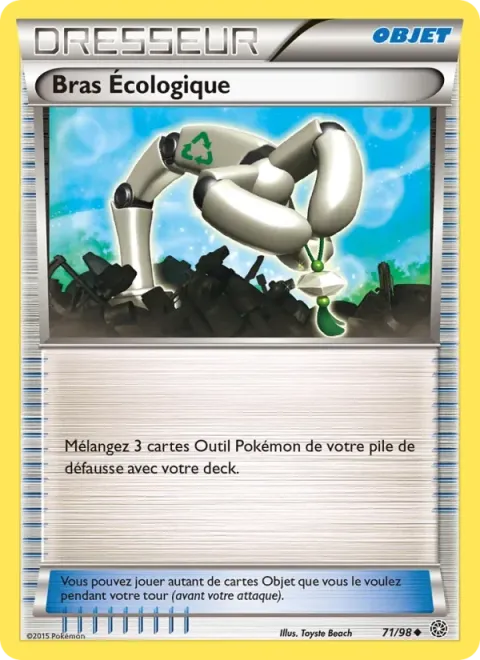 Carte Pokémon Bras Écologique 071/098, extension Origines Antiques