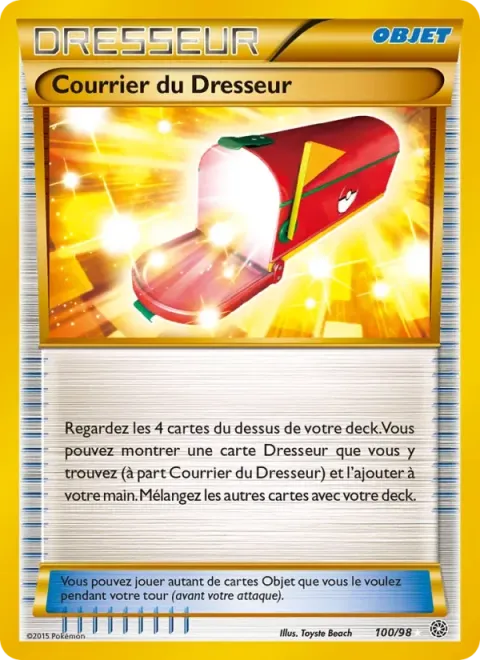 Carte Pokémon Courrier du Dresseur 100/098, extension Origines Antiques
