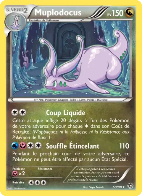 Carte Pokémon Muplodocus 060/098, extension Origines Antiques