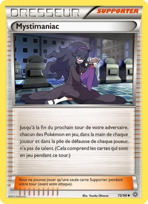 Carte Pokémon Mystimaniac 075/098, extension Origines Antiques