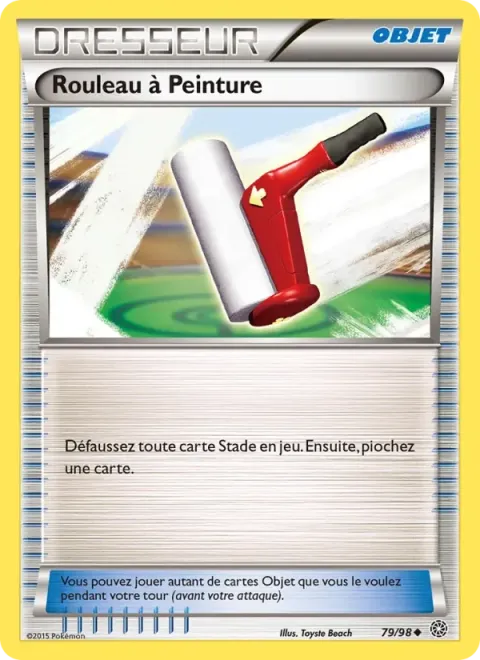Carte Pokémon Rouleau à Peinture 079/098, extension Origines Antiques