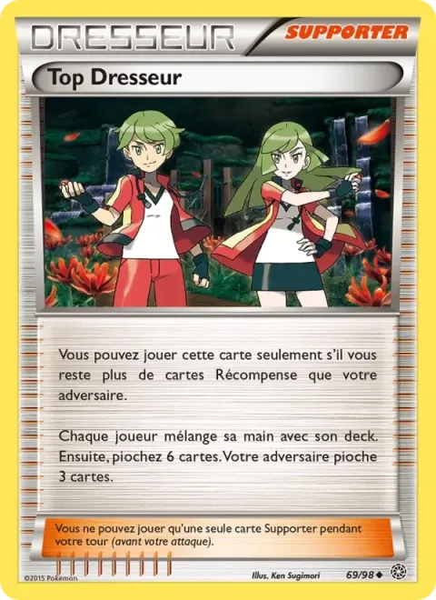 Carte Pokémon Top Dresseur 069/098, extension Origines Antiques