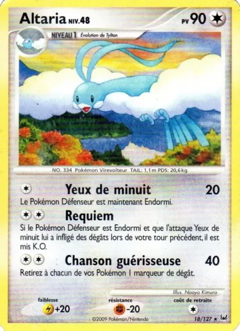 Carte Pokémon Altaria 018/127, extension Platine