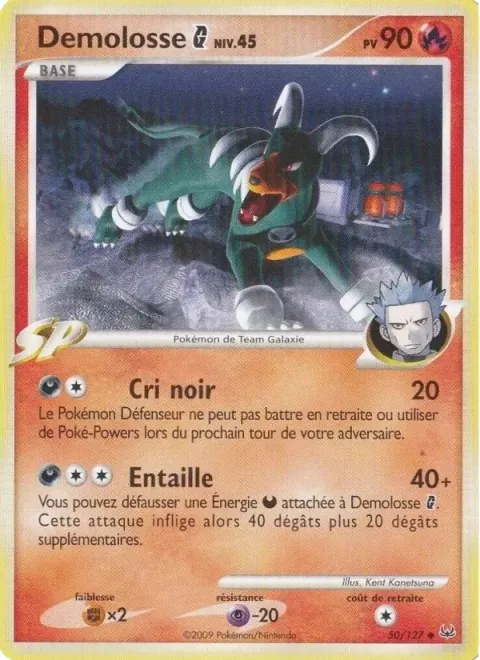 Carte Pokémon Demolosse G 050/127, extension Platine