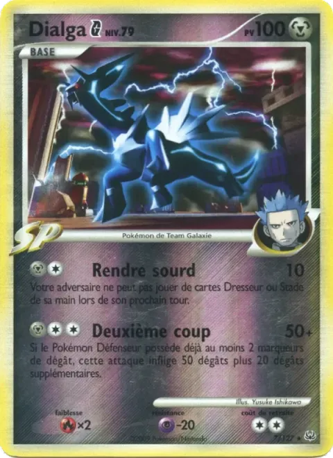 Carte Pokémon Dialga G 007/127, extension Platine
