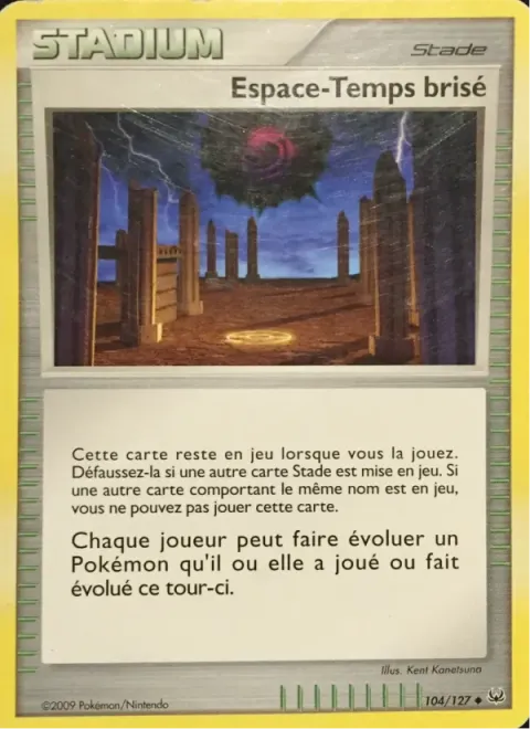 Carte Pokémon Espace-Temps brisé 104/127, extension Platine