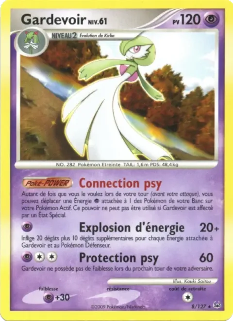 Carte Pokémon Gardevoir 008/127, extension Platine
