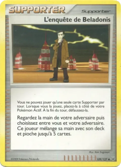 Carte Pokémon L’enquête de Beladonis 109/127, extension Platine