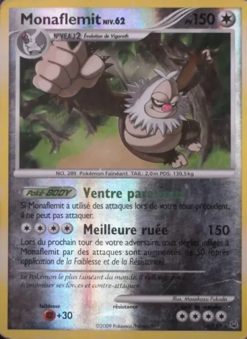 Carte Pokémon Monaflèmit 016/127, extension Platine