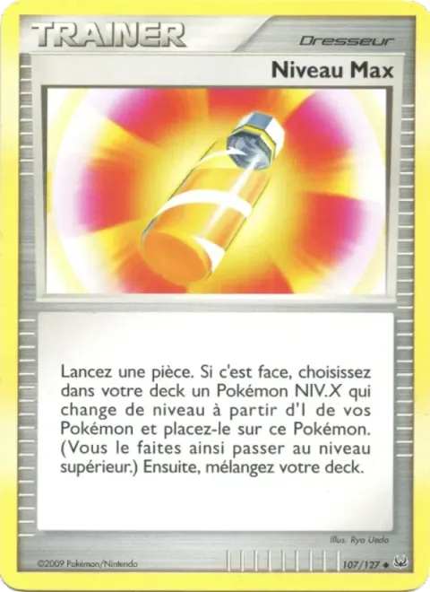 Carte Pokémon Niveau Max 107/127, extension Platine