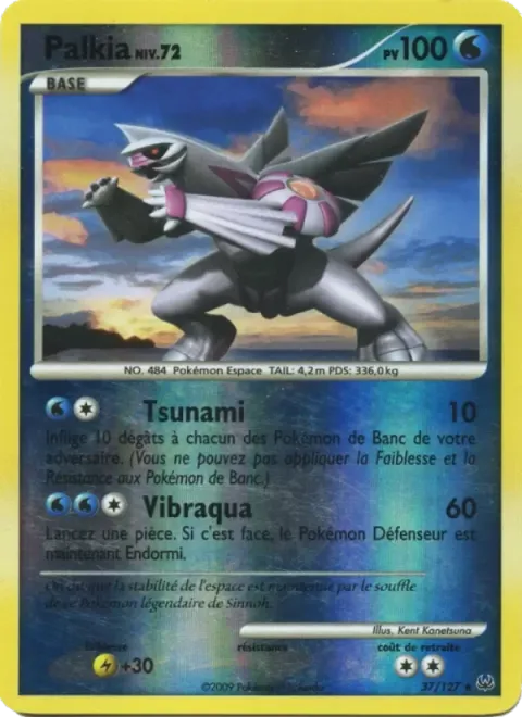 Carte Pokémon Palkia 037/127, extension Platine