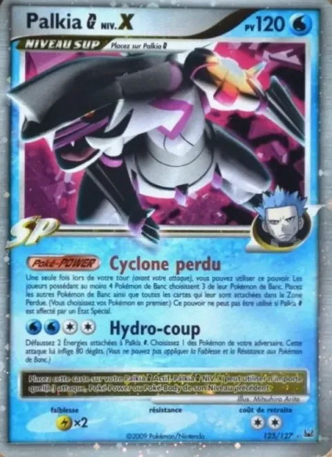 Carte Pokémon Palkia G NIV.X 125/127, extension Platine