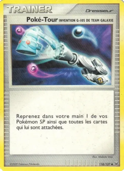 Carte Pokémon Poké-Tour Invention G-105 de Team Galaxie 118/127, extension Platine
