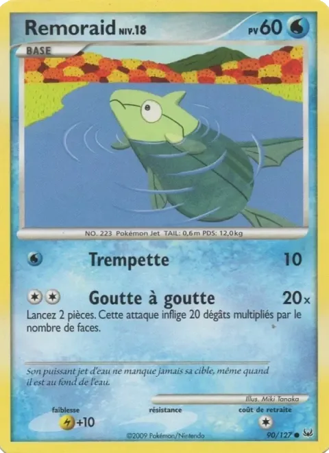 Carte Pokémon Rémoraid 090/127, extension Platine