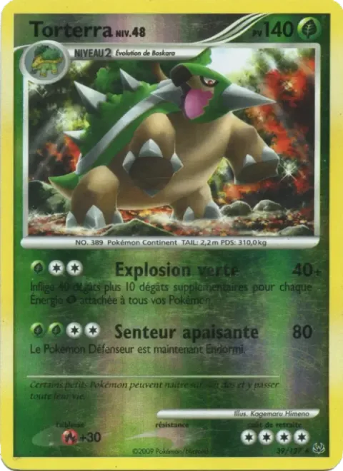 Carte Pokémon Torterra 039/127, extension Platine
