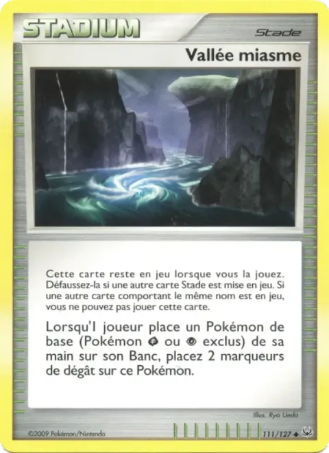 Carte Pokémon Vallée miasme 111/127, extension Platine