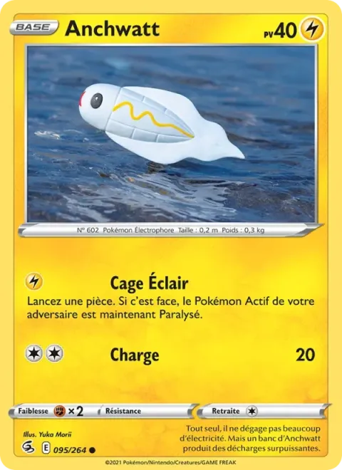 Carte Pokémon Anchwatt 095/264, extension Poing de Fusion