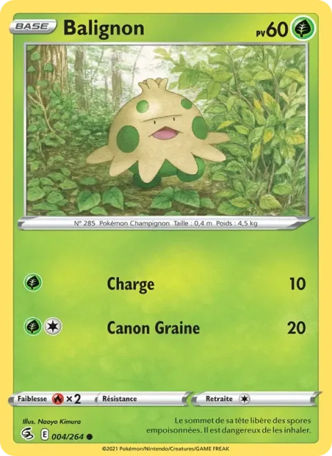 Carte Pokémon Balignon 004/264, extension Poing de Fusion